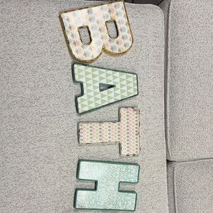 Decorative Letter Wall Art Set